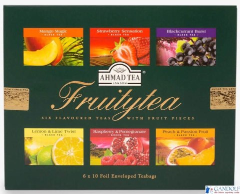 Herbata AHMAD TEA SELECTION LONDON FRUITYTEA mix 6x10 kopert Herbata AHMAD TEA SELECTION LONDON FRUITYTEA mix 6x10 kopert