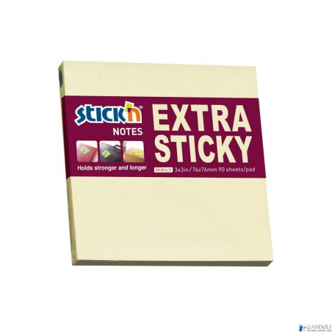 Notes samoprzylepne EXTRA STICKY 76x76 Żółty pastel 90 kartek STICK_N 21660 Notes samoprzylepne EXTRA STICKY 76x76 Żółty pastel 90 kartek STICK_N 21660