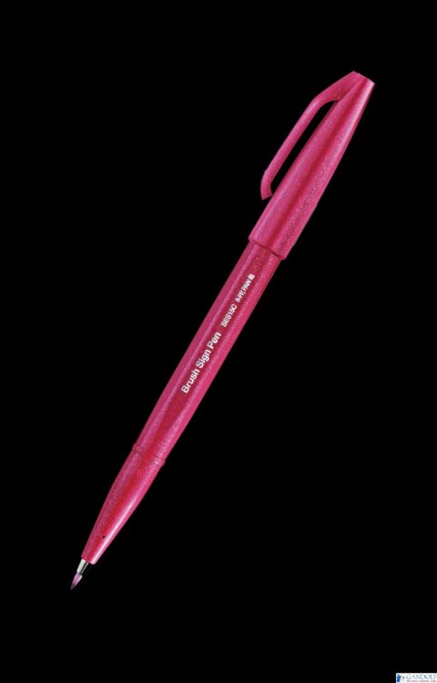 Pisak pędzelkowy do kaligrafii burgund SES15C-B2X PENTEL SALE