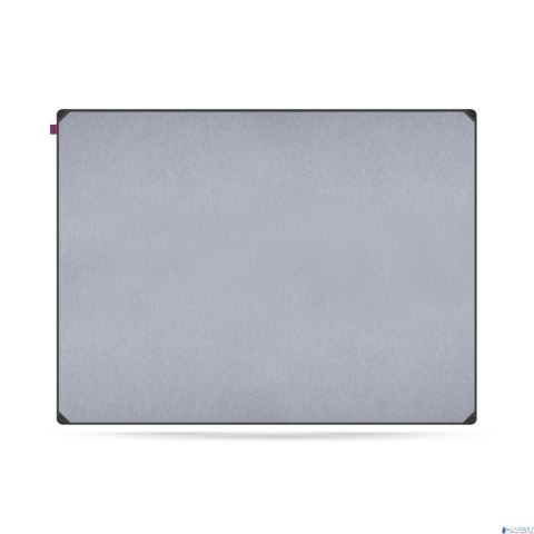 Tablica filcowa MEMOBE IDEA, Powierzchnia popielata, rama aluminiowa EDGE, 120X90 CM MITF120090.81.60.51