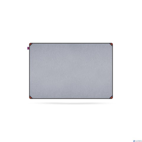 Tablica filcowa MemoBe idea EDGE ALL BLACK, powierzchnia popielata, rama aluminiowa czarna, 90x60 cm MITF090060.81.61.51