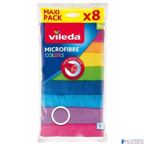 VILEDA Colors Ściereczki z mikrofibry 8 sztuki (19205) VILEDA Colors Ściereczki z mikrofibry 8 sztuki (19205)