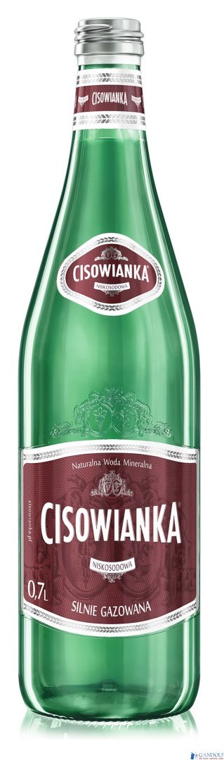 Woda CISOWIANKA 0.7l Silny gaz szkło karton 12 szt Woda CISOWIANKA 0.7l Silny gaz szkło karton 12 szt