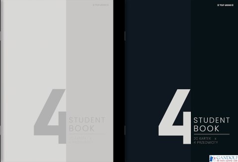 Zeszyt Top Studentbook B5 80 kartek 70 g kratka 5x5 mm 4 przekładki 400183847