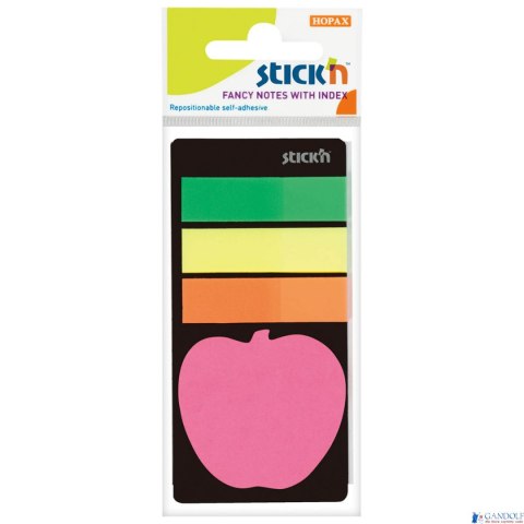 Zakładki indeks. neon+Notes Jabłuszko STICK`N 21475 Zakładki indeks. neon+Notes Jabłuszko STICK`N 21475