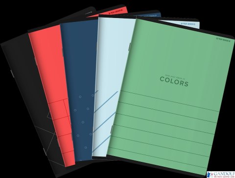 Zeszyt TOP COLORS A5 80K 70G kratka mix 400169185 Top 2000