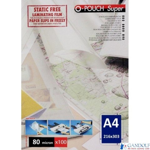 Folia do laminacji PouchSuper A4 80mic (100) OPUS SALE Folia do laminacji PouchSuper A4 80mic (100) OPUS SALE