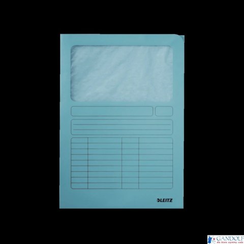 Ofertówka kartonowa LEITZ okienko A4 jasnoniebieska 39500030 Folder