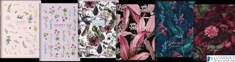 Zeszyt TOP 2000 SECRET GARDEN A5 80k 70g mix kratka z marginesem 400157934