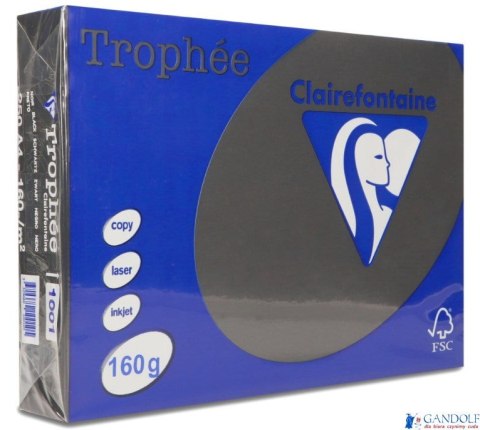 Papier xero A4 160g czarny TROPHEE EMERSON 250ark xca41001b 1001PC