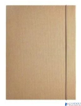 Teczka szkolna z gumką A4 EKO kraft KRESKA grzbiet 1cm