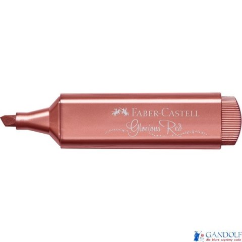 Zakreślacz 1546 metaliczny czerwony Faber-Castell 154673 FC