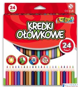 Kredki ołówkowe trójkątne 24 kolory TT8357 SALE