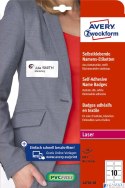 Samoprzylepne identyfikatory L4785-20 80x50 20ar Avery Zweckform, białe, sztuczny jedwab