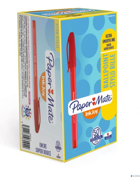 Długopis ze skuwką INKJOY 100 CAP M czerwony PAPER MATE S0957140 Długopis ze skuwką INKJOY 100 CAP M czerwony PAPER MATE S0957140