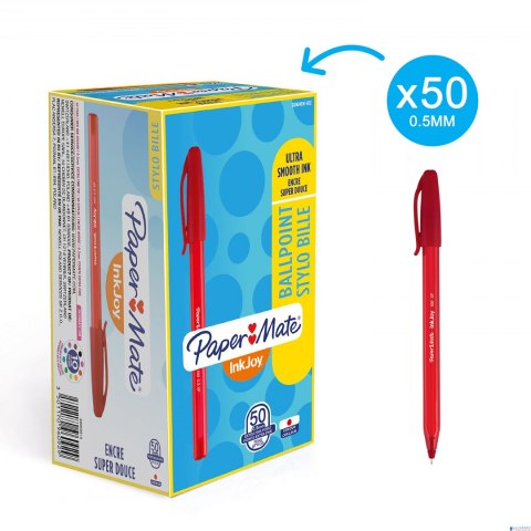 Długopis ze skuwką INKJOY 100 CAP M czerwony PAPER MATE S0957140 Długopis ze skuwką INKJOY 100 CAP M czerwony PAPER MATE S0957140