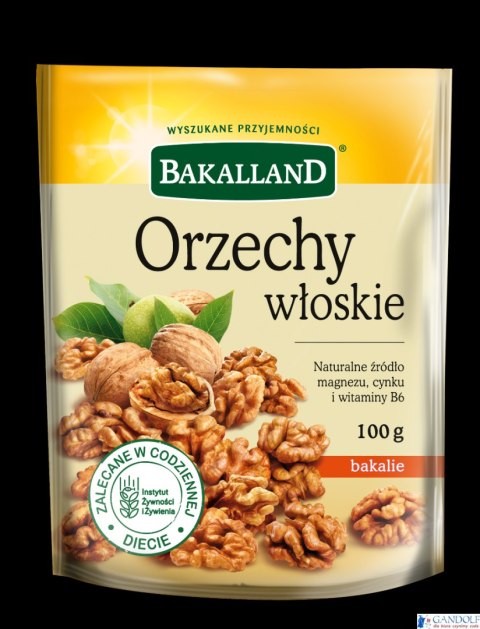 Orzechy włoskie 100g BAKALLAND Orzechy włoskie 100g BAKALLAND