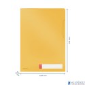 Folder A4 z kieszonką na etykietę Leitz Cosy, żółta 47080019