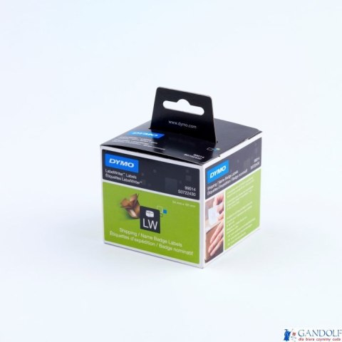 Identyfikator transportowy imienny - 101 x 54 mm, biały DYMO S0722430 Identyfikator transportowy imienny - 101 x 54 mm, biały DYMO S0722430