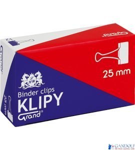 Klip 25mm 12szt (1 cal) czarny GRAND 110-1093 Klip 25mm 12szt (1 cal) czarny GRAND 110-1093