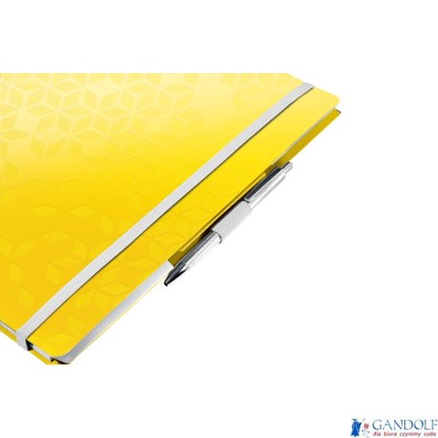 Kołonotatnik z 3 zakładkami BE MOBILE Leitz WOW A4, w kratkę, żółty 46450016 (X)