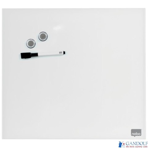 Tablica szklana NOBO Diamond Glass biała 450x450 1903957
