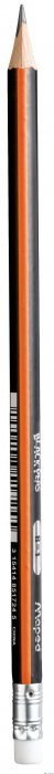 Ołówek drewniany z gumką Blackpeps B MAPED 851724 Ołówek drewniany z gumką Blackpeps B MAPED 851724