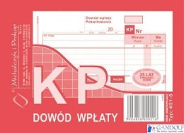 401-5 KP Dowód Wpłaty A6 80 kartek MICHALCZYK I PROKOP