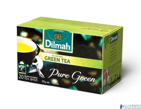 Herbata DILMAH PURE GREEN TEA ekspresowa (20 torebek) 1,5g zielona Herbata DILMAH PURE GREEN TEA ekspresowa (20 torebek) 1,5g zielona