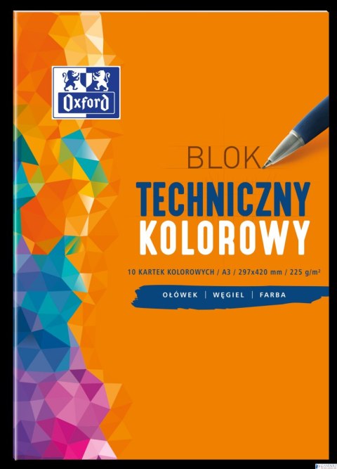 Blok techniczny OXFORD A3 10k 225G kolor 400093234 Blok techniczny OXFORD A3 10k 225G kolor 400093234