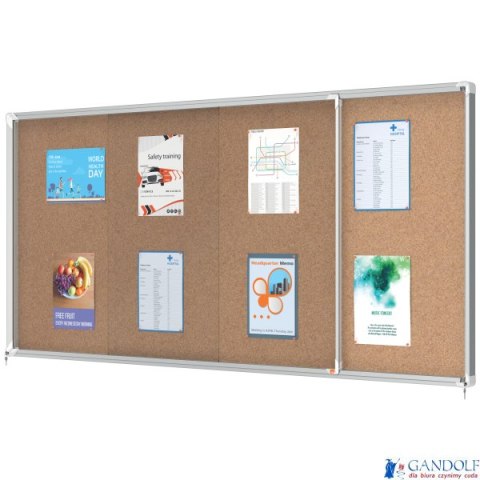 Gablota korkowa Nobo Premium Plus 27xA4 (drzwiczki przesówne) 1915333