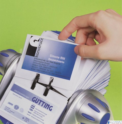 Kartoteka obrotowa VISIFIX flip na 400 wizytówek srebrna DURABLE 2417-23 Kartoteka obrotowa VISIFIX flip na 400 wizytówek srebrna DURABLE 2417-23