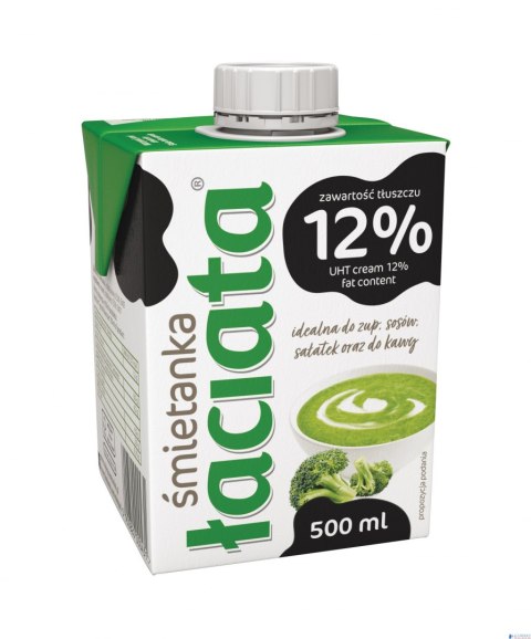 Śmietanka do kawy ŁACIATE 12% 500ml Śmietanka do kawy ŁACIATE 12% 500ml