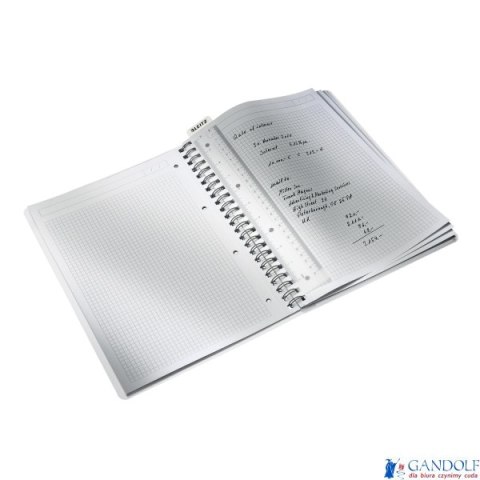 Kołonotatnik w kratkę A4 PP Leitz WOW, biały 46380001