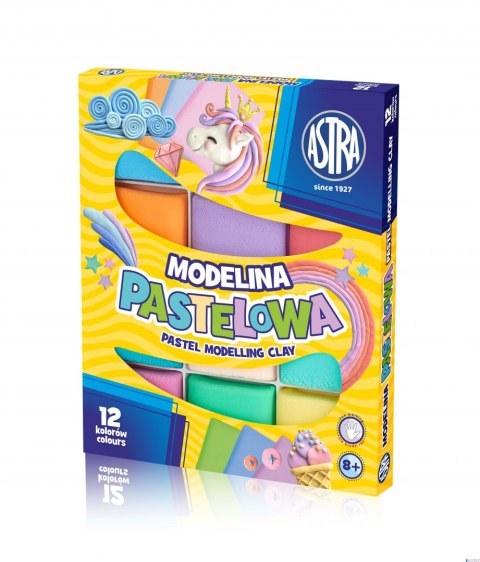 Modelina pastelowa Astra 12 kolorów, 304118007 Modelina pastelowa Astra 12 kolorów, 304118007