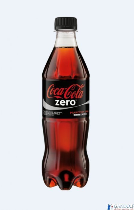 Napój COCA COLA ZERO 0.5L butelka PET Napój COCA COLA ZERO 0.5L butelka PET
