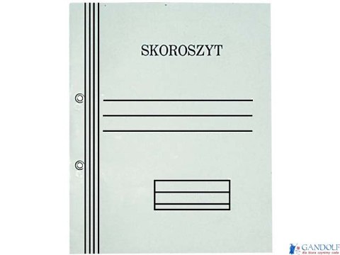 Skoroszyt oczkowy biały A4 pełny 300g KIEL-TECH jednostronnie bielony Skoroszyt oczkowy biały A4 pełny 300g KIEL-TECH jednostronnie bielony