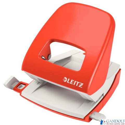 Dziurkacz 5008 LEITZ jasnoczerwony 30 kartek duży metalowy 50080020 Dziurkacz 5008 LEITZ jasnoczerwony 30 kartek duży metalowy 50080020