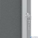 Gablota filcowa wewnętrzna Nobo Premium Plus 8xA4, szara 1915329