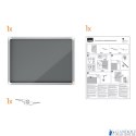 Gablota filcowa wewnętrzna Nobo Premium Plus 8xA4, szara 1915329