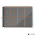Gablota filcowa wewnętrzna Nobo Premium Plus 8xA4, szara 1915329