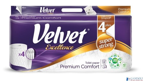Papier toaletowy VELVET COMFORT White Cotton 3W (10 rolek) biały Papier toaletowy VELVET COMFORT White Cotton 3W (10 rolek) biały