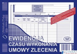 511-3E Ewidencja czasu wykonania zlecenia A5 offset MICHALCZYK&PROKOP