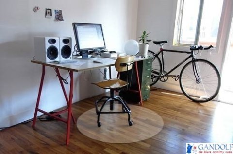 Mata pod krzesło DOTTS na podłogę średnica 100cm miękka okrągła Mata pod krzesło DOTTS na podłogę średnica 100cm miękka okrągła