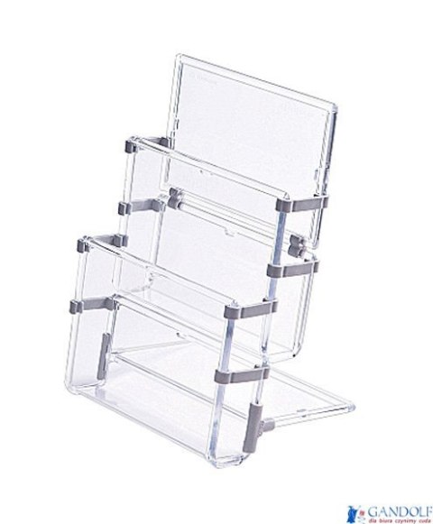 Stojak na ulotki A6 dwie kieszenie 0403-0016-00 PANTA PLAST Stojak na ulotki A6 dwie kieszenie 0403-0016-00 PANTA PLAST