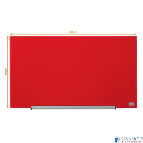 Szklana tablica Nobo Impression Pro 680x380mm, czerwona (X) Szklana tablica Nobo Impression Pro 680x380mm, czerwona (X)