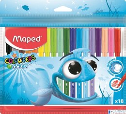 Flamastry COLORPEPS OCEAN 18 kolorów ETUI 845721 MAPED