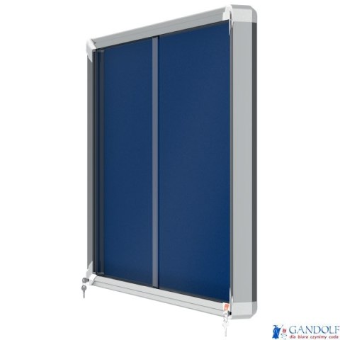 Gablota filcowa Nobo Premium Plus 8xA4, niebieska (drzwiczki przesówne) 1902565
