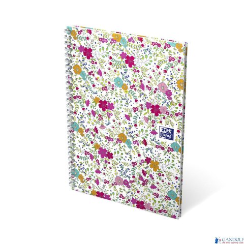 Kołonotatnik B5 60 kartek kratka/tagi Floral Oxford 400094955 Kołonotatnik B5 60 kartek kratka/tagi Floral Oxford 400094955