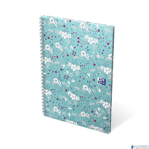 Kołonotatnik B5 60 kartek kratka/tagi Floral Oxford 400094955 Kołonotatnik B5 60 kartek kratka/tagi Floral Oxford 400094955
